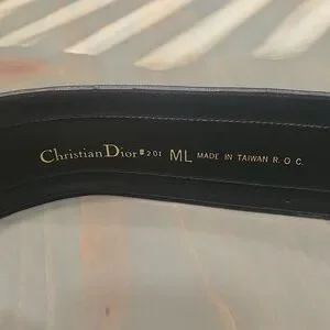 Dior | Accessories | Christian Doir Blue Suede Wide Belt  display picture 2